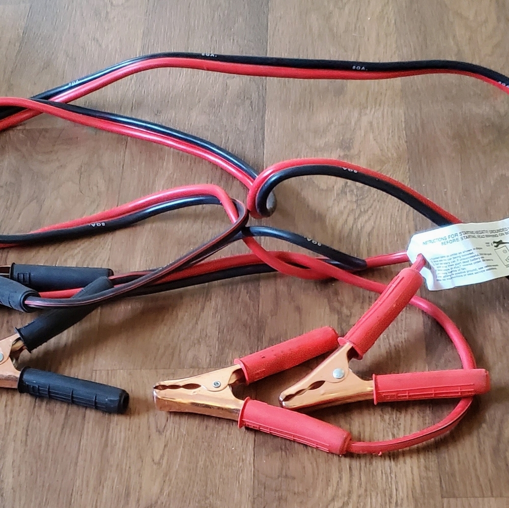 Used Once 7 ft Car  Jumper Cables